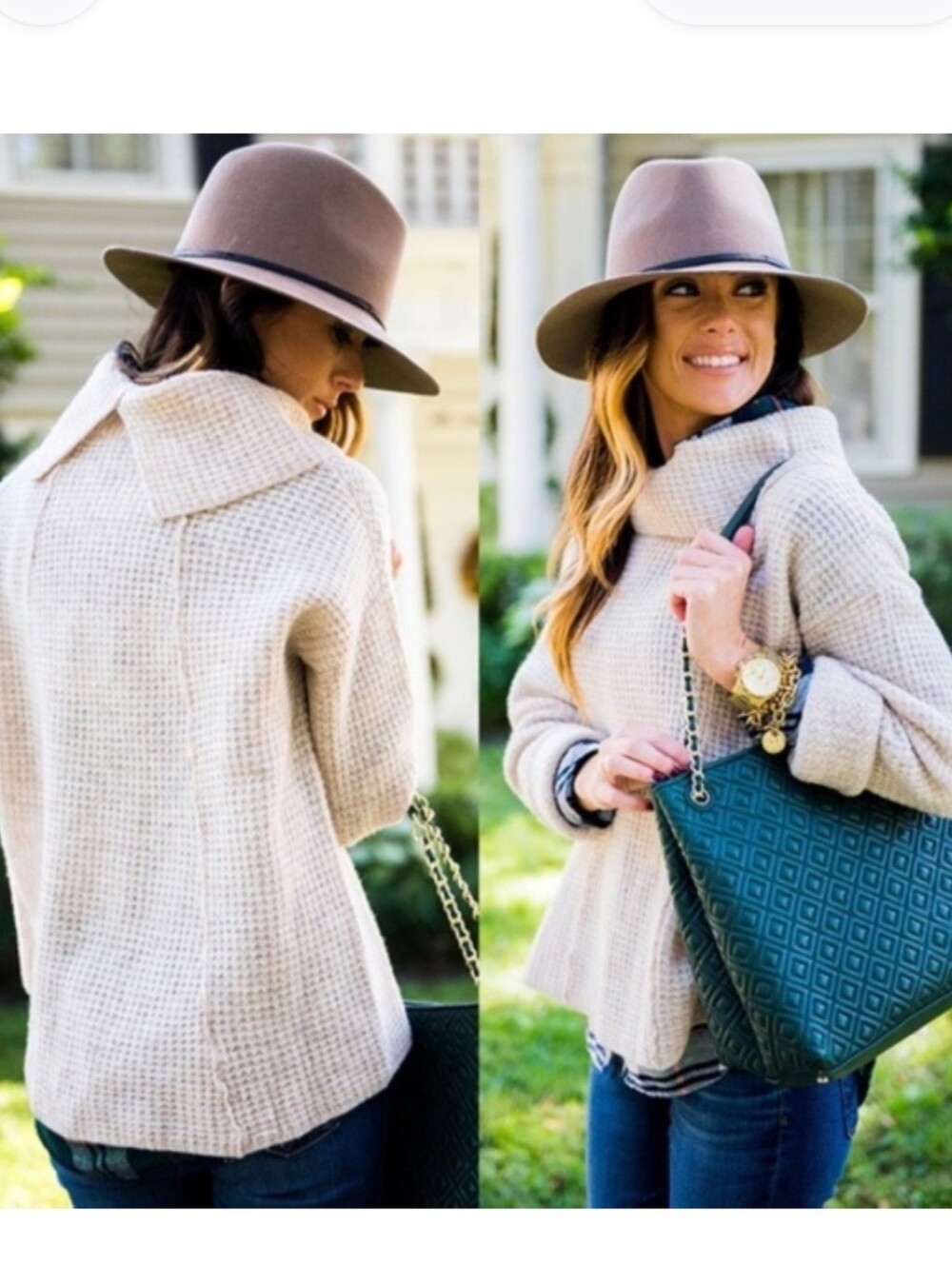 Free People Sidewinder Oatmeal Wool Sweaters XS Urban Outfitters Waffle Weave